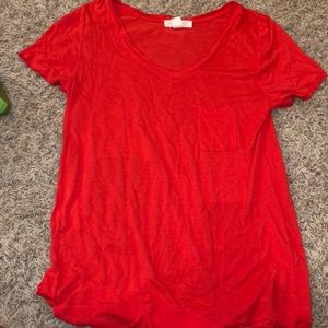 Red Forever 21 VNeck Worn Once